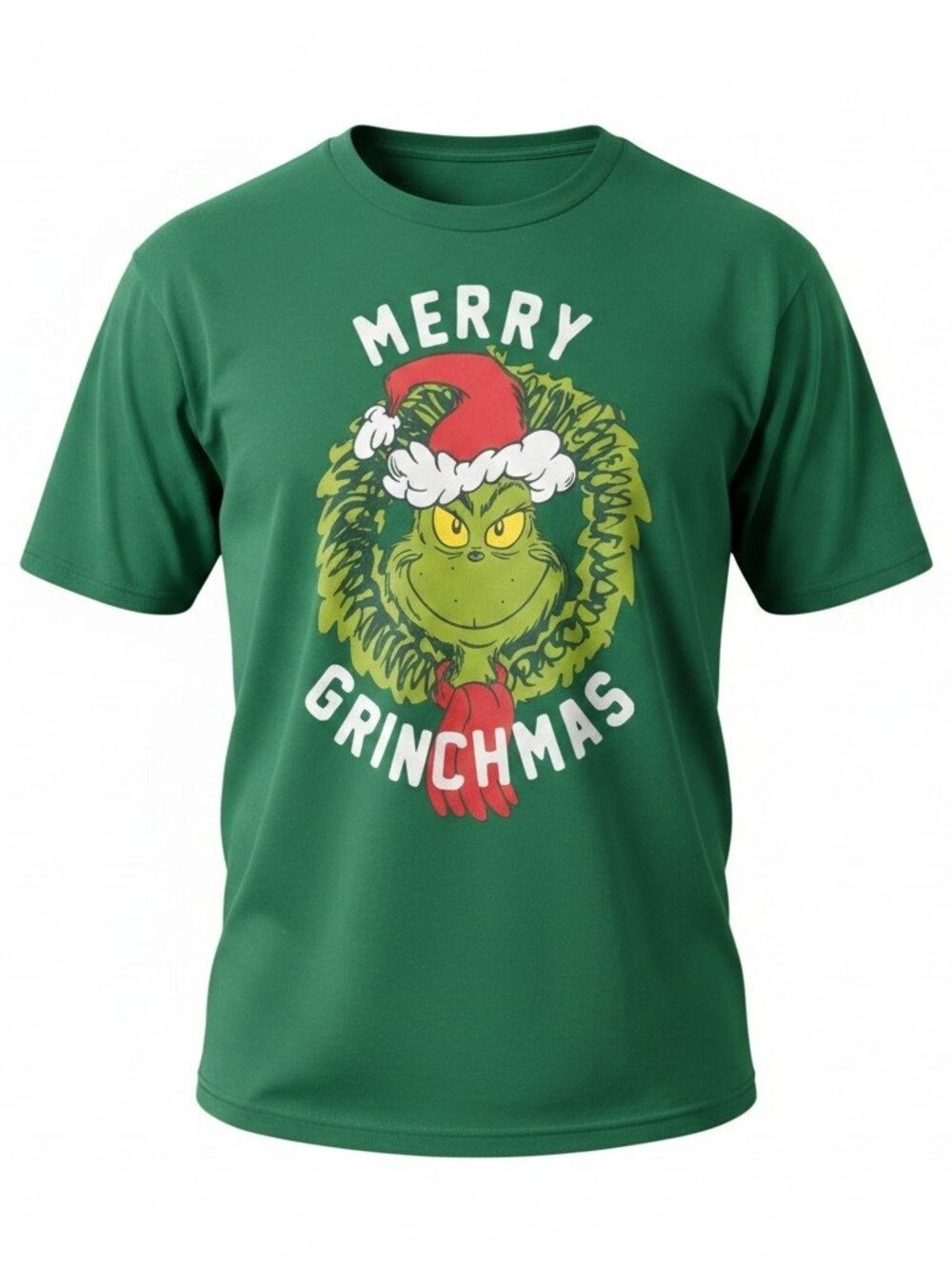 The Grinch Merry Grinchmas Graphic Tee 2XL Green Christmas Shirt